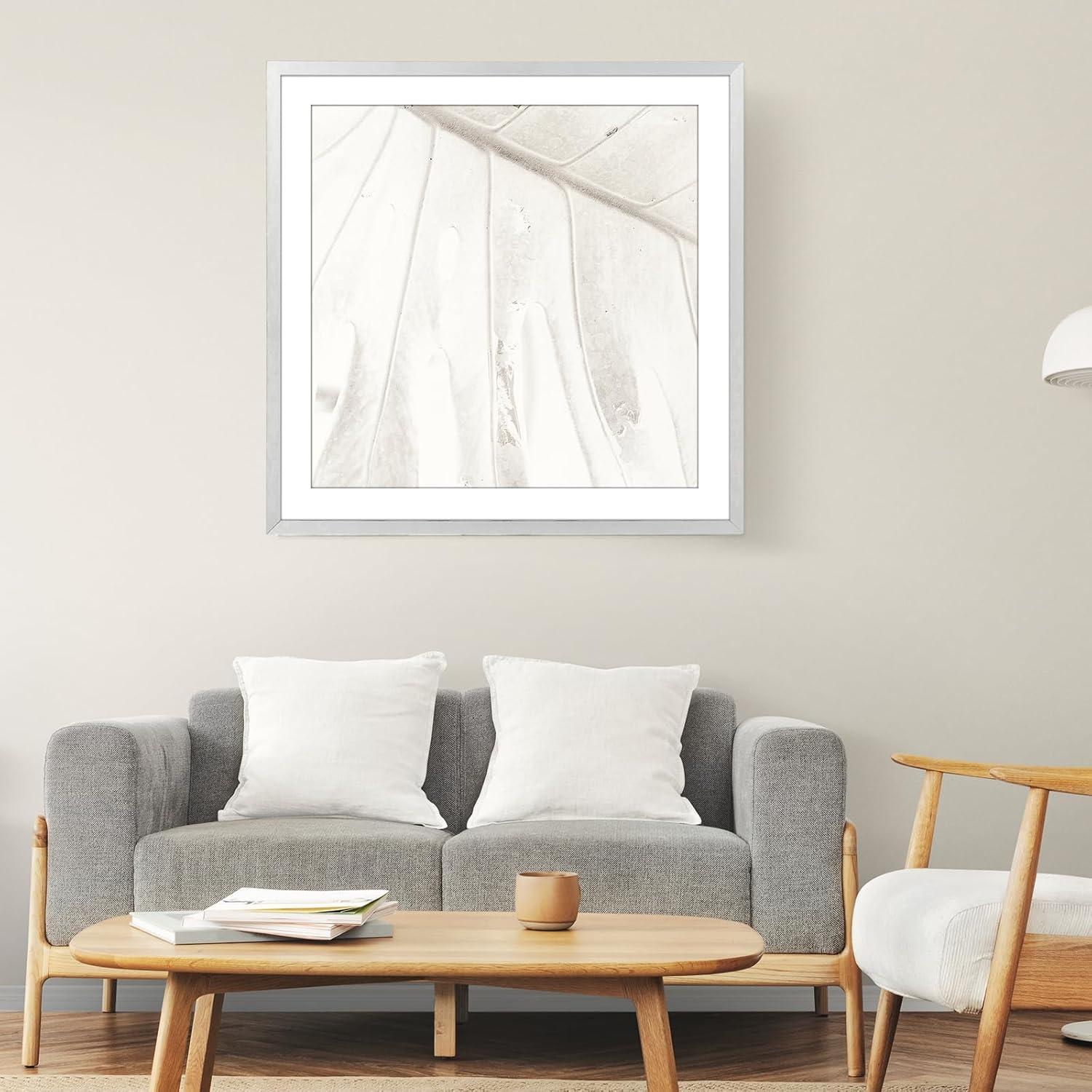 Bilderrahmen Aluminium 30x30 Silber Acrylglas Posterrahmen