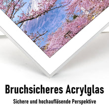 Bilderrahmen Aluminium 40x50 Silber Acrylglas Passepartout