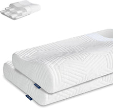 Höhenverstellbares Memory Foam Nackenstützkissen - 2 Stück