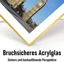 Aluminium Bilderrahmen Gold 40x50 cm mit Acrylglas Frame