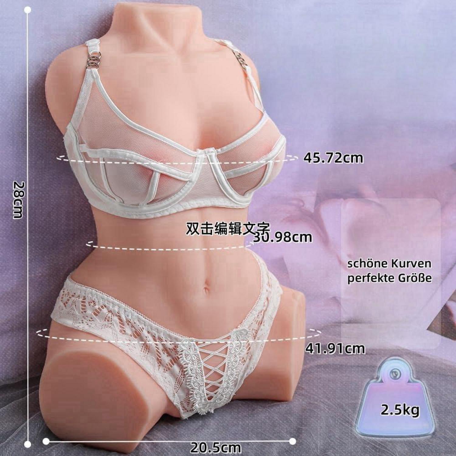 2-in-1 Masturbator Taschenmuschi Sexspielzeug Männer 3D-Simulation