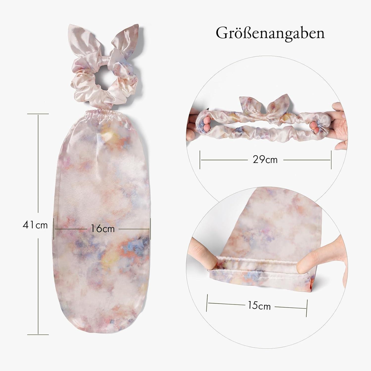 LilySilk Seide Schlafmütze 2-in-1 Haargummis für Langes Haar