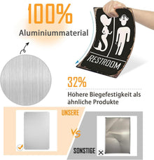 Vintage „RESTROOM“ Meerjungfrau Piraten Badezimmer Wanddekoration 20x30 cm