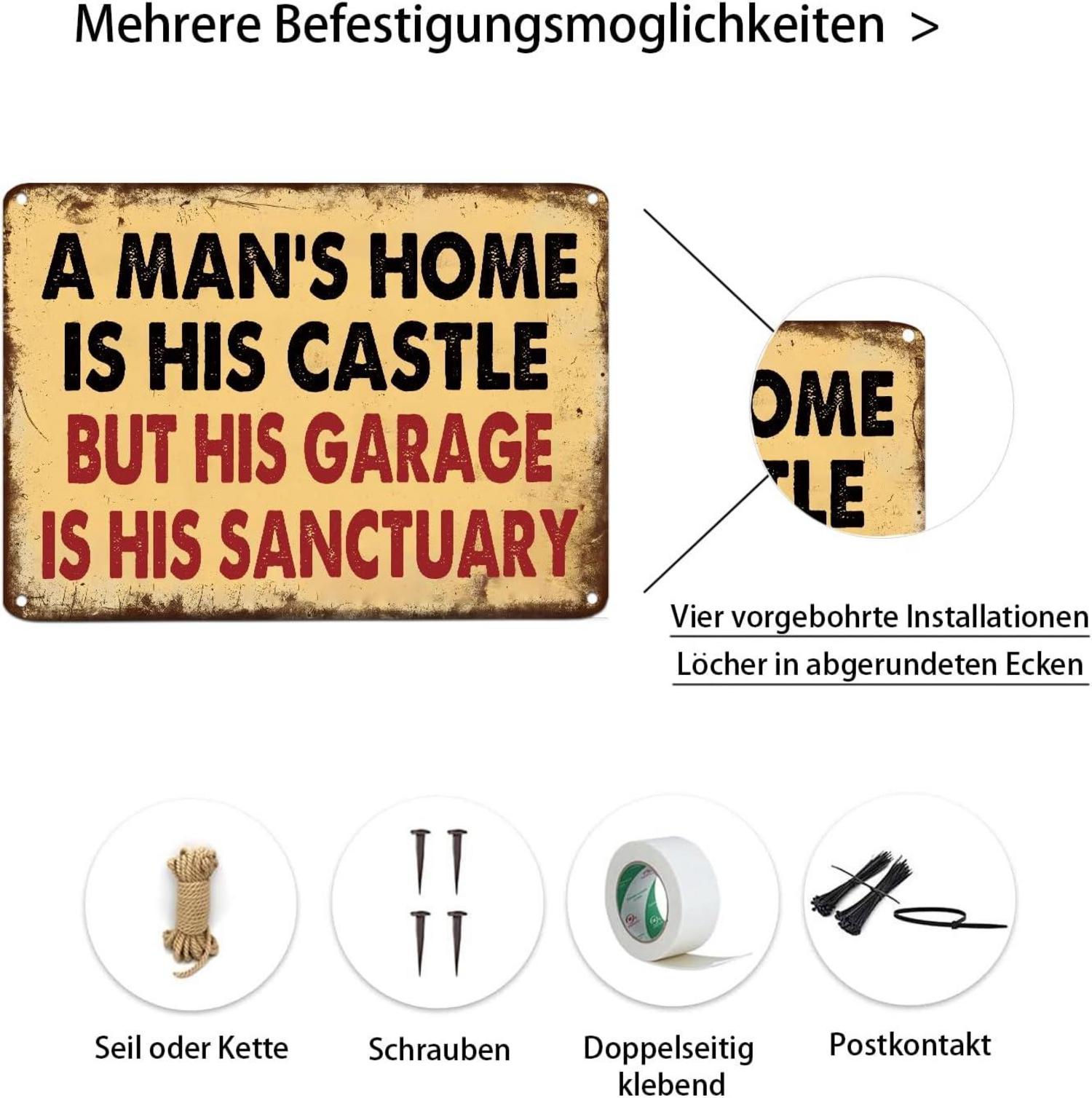 Vintage Auto-Enthusiasten Garage Wandkunst Dekoration