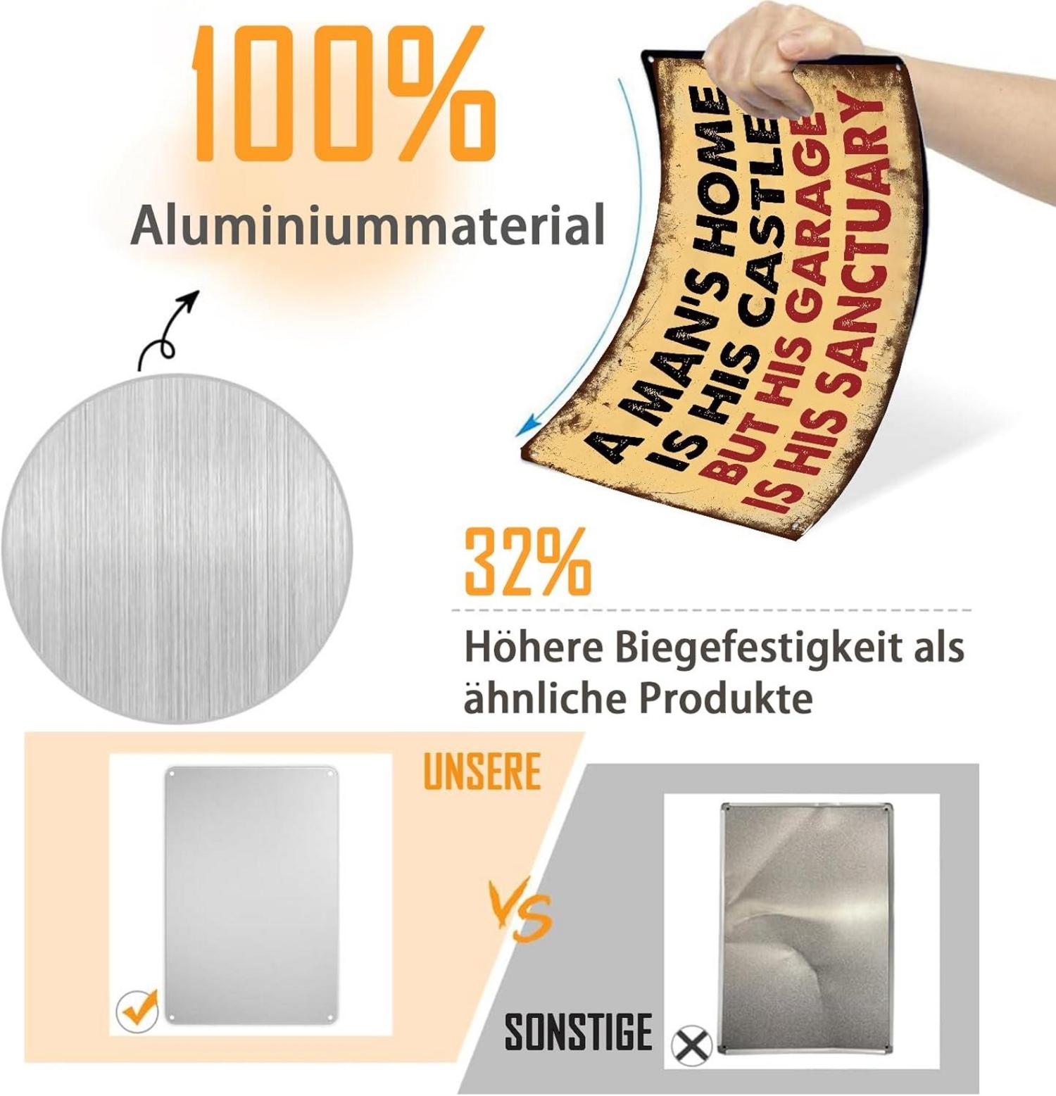 Dekorative Vintage Auto Garage Wandkunst Metallschild 2450