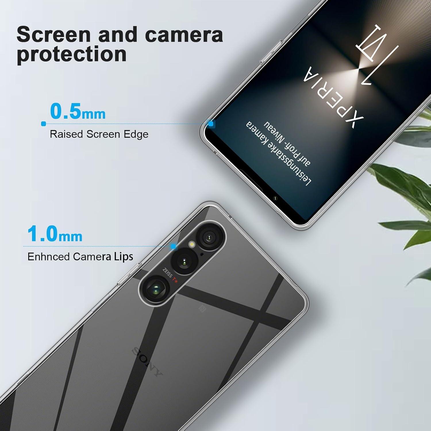 QULLOO Sony Xperia 1 VI Hülle Crystal Clear Transparent Silikon Case
