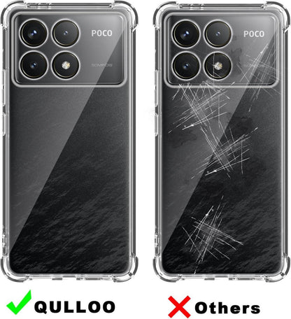Schutzhülle für Xiaomi POCO F6 Pro + Panzerglas Schutzfolie 2er Set