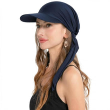Damen Chemo Kopfbedeckung mit Krempe – Navy Blau