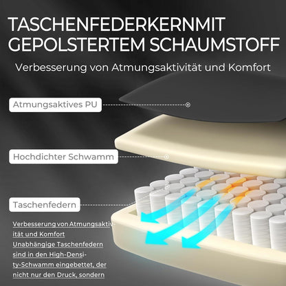 Ergonomischer Gaming-Stuhl mit beheizbarer Massage-Lendenwirbelstütze