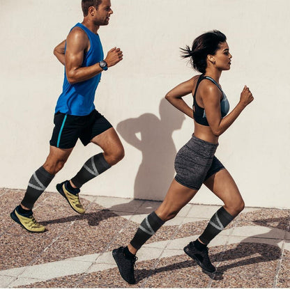 Kompressionsstrümpfe 2 Stück Schwarz Sport Erholung 23-32mmHg