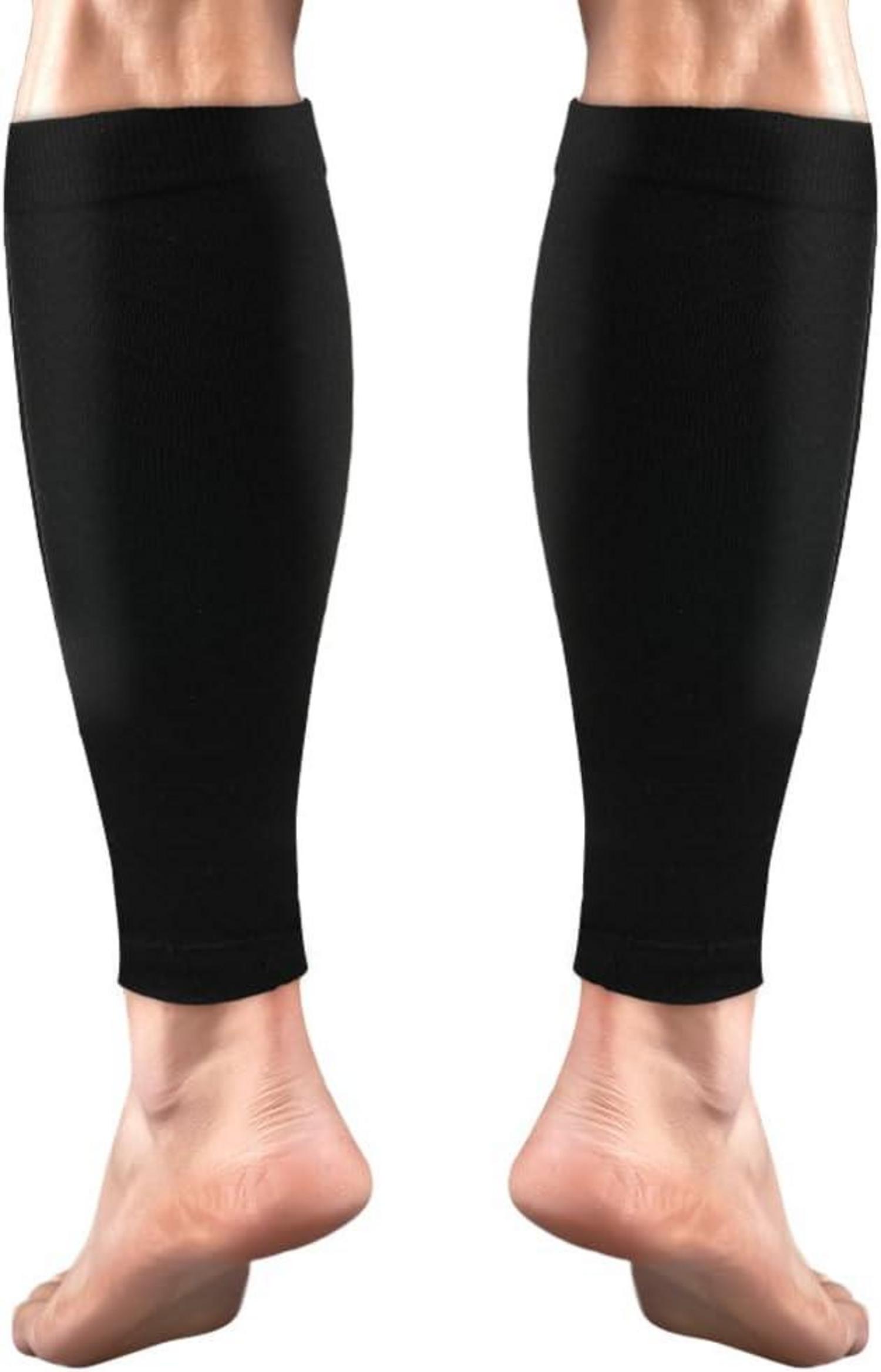 Kompressionsstrümpfe Sport Laufen Schwarz 15-21mmHg