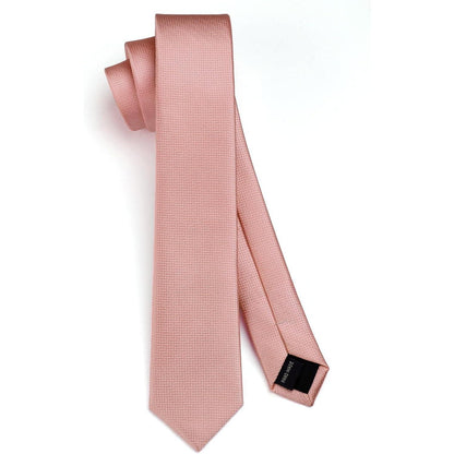 Schmale Seidenkrawatte 6cm Braun für Herren Hochzeit Party