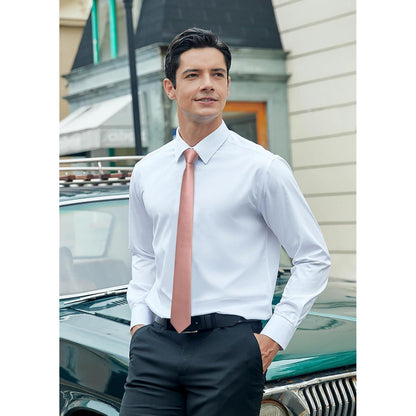 Schmale Seidenkrawatte 6cm Braun für Herren Hochzeit Party