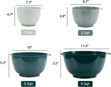 BoxedHome Mixing Bowl Grün Set 4-teiliges Rührschüssel-Set