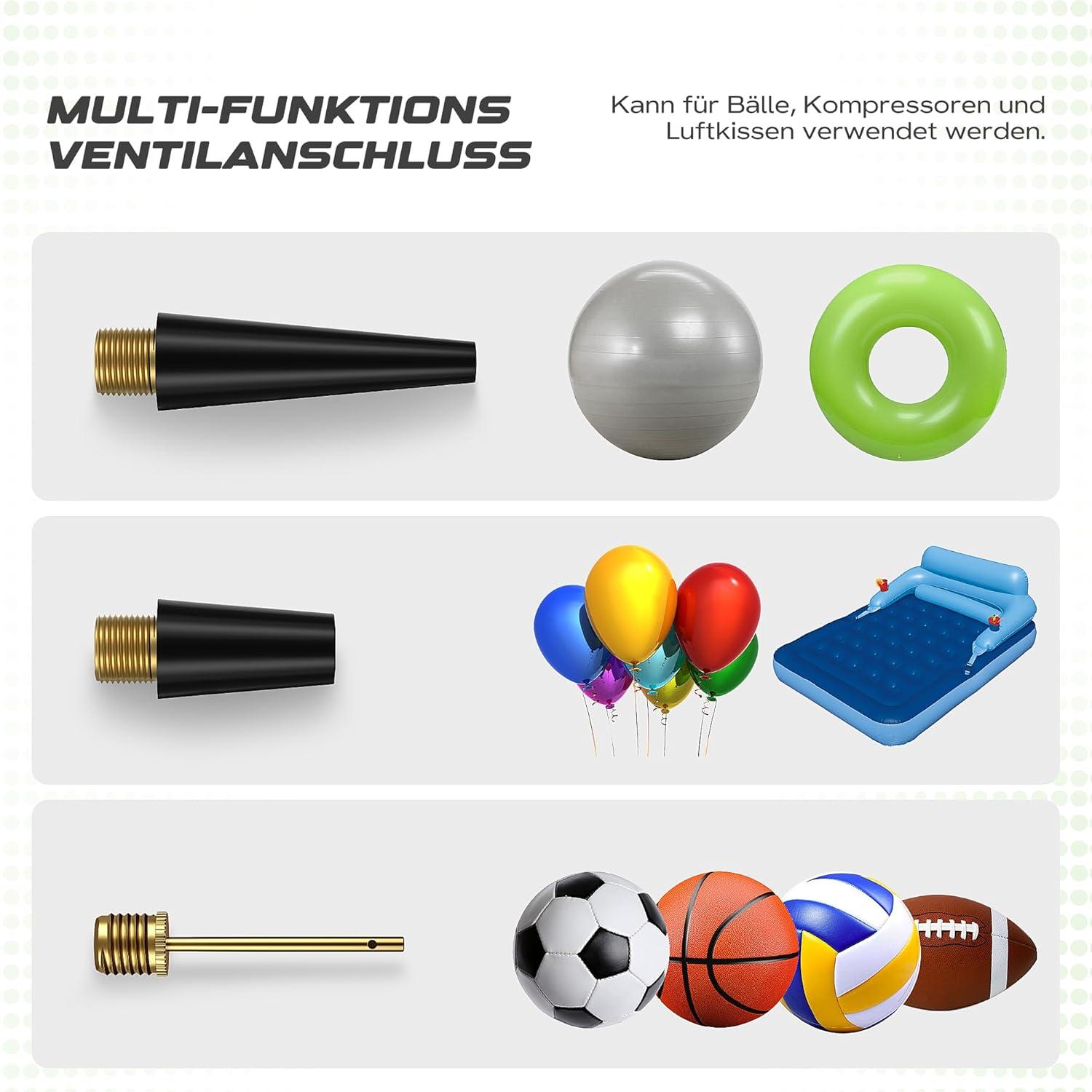 Fahrradventil Adapter Set mit Formatbox und Zubehör, hochwertiges Messingmaterial