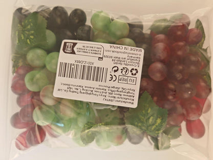 JSMTKJ Künstliche Trauben Deko 9 Stück Lebensechte Gefälschte Obst Dekoration (3