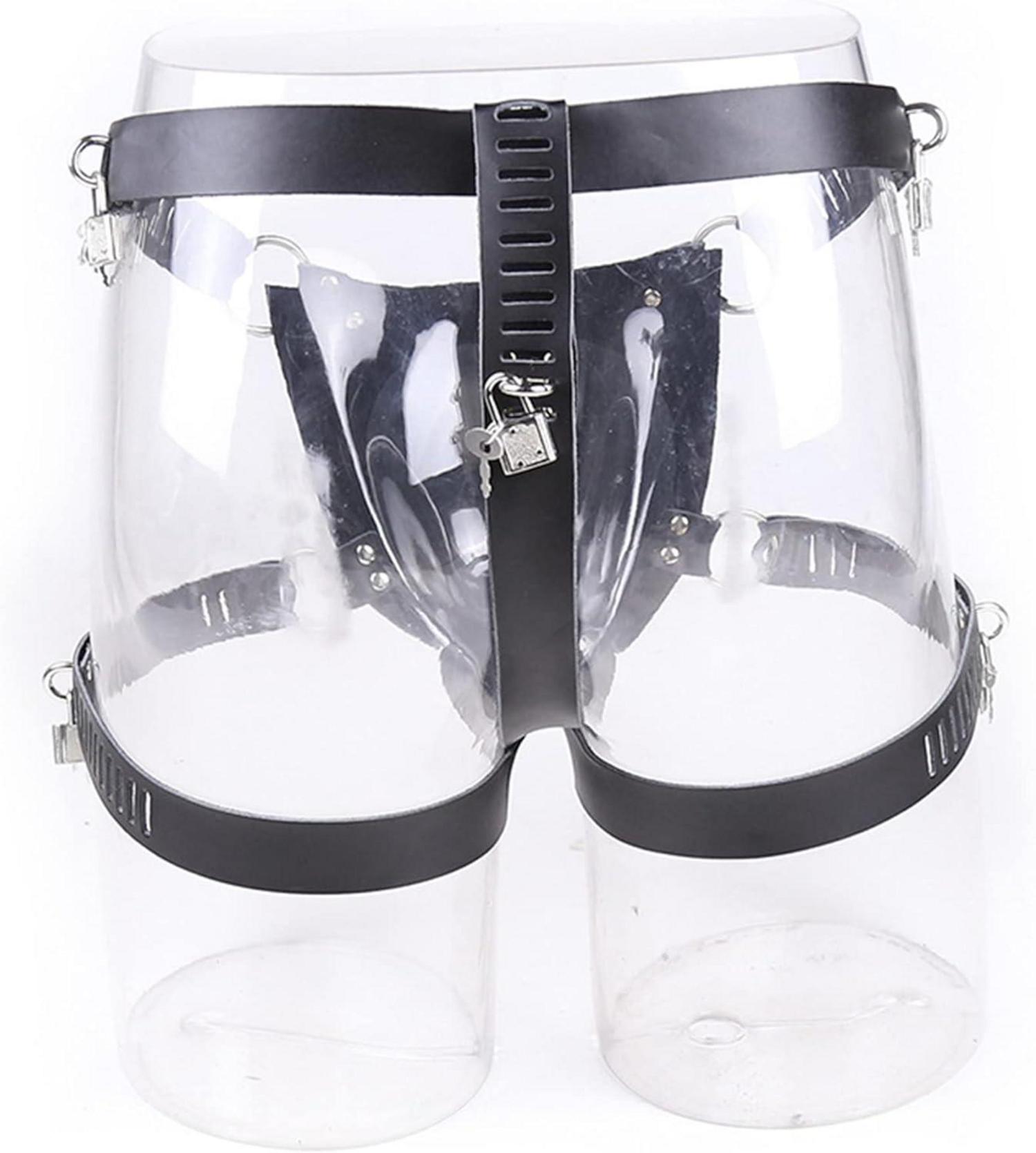 Gay Leder Keuschheitsgürtel für Männer SM Bondage Fetisch