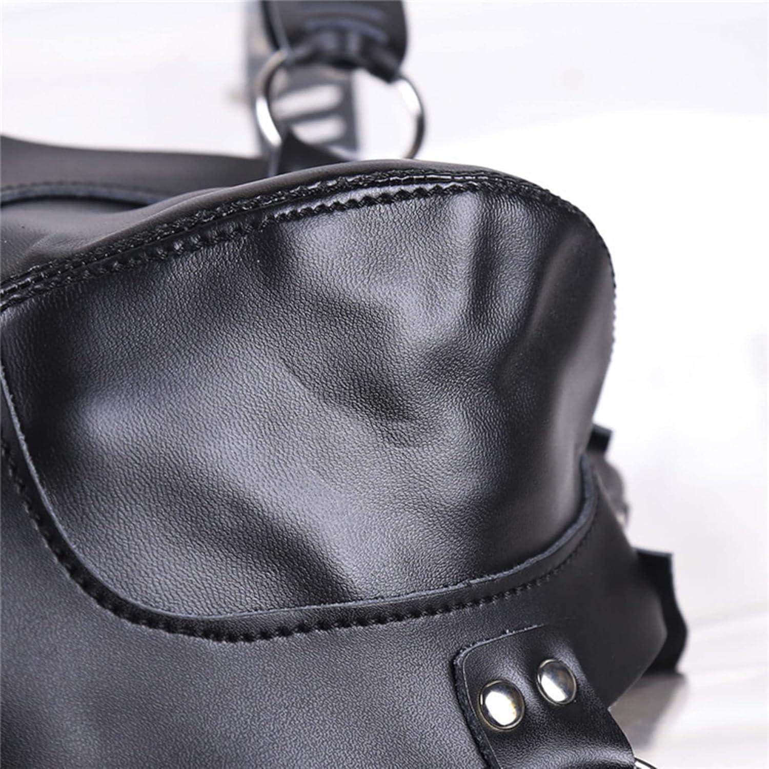 Herren Gay Leder Keuschheitsgürtel Lackleder Penis Cage SM Fetisch