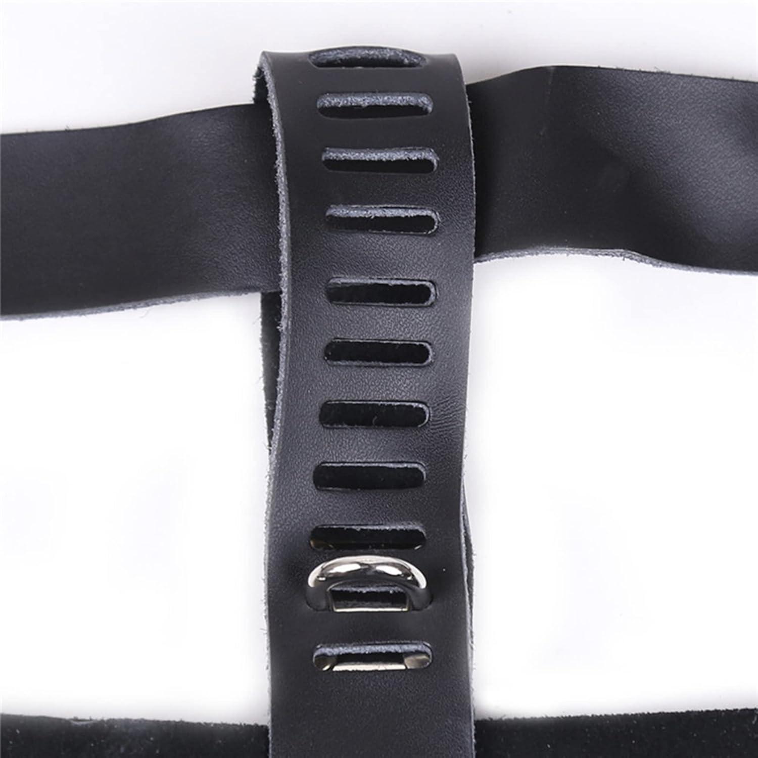 Herren Gay Leder Keuschheitsgürtel Bondage SM mit Schlüssel