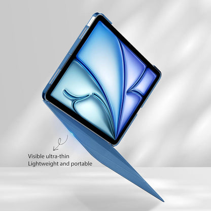 EasyAcc iPad Air M2 11 Zoll Hülle 2022 Meerblau Ultra Dünn Transluzent