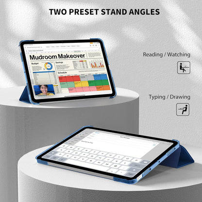 EasyAcc iPad Air M2 11 Zoll Hülle 2022 Meerblau Ultra Dünn Transluzent