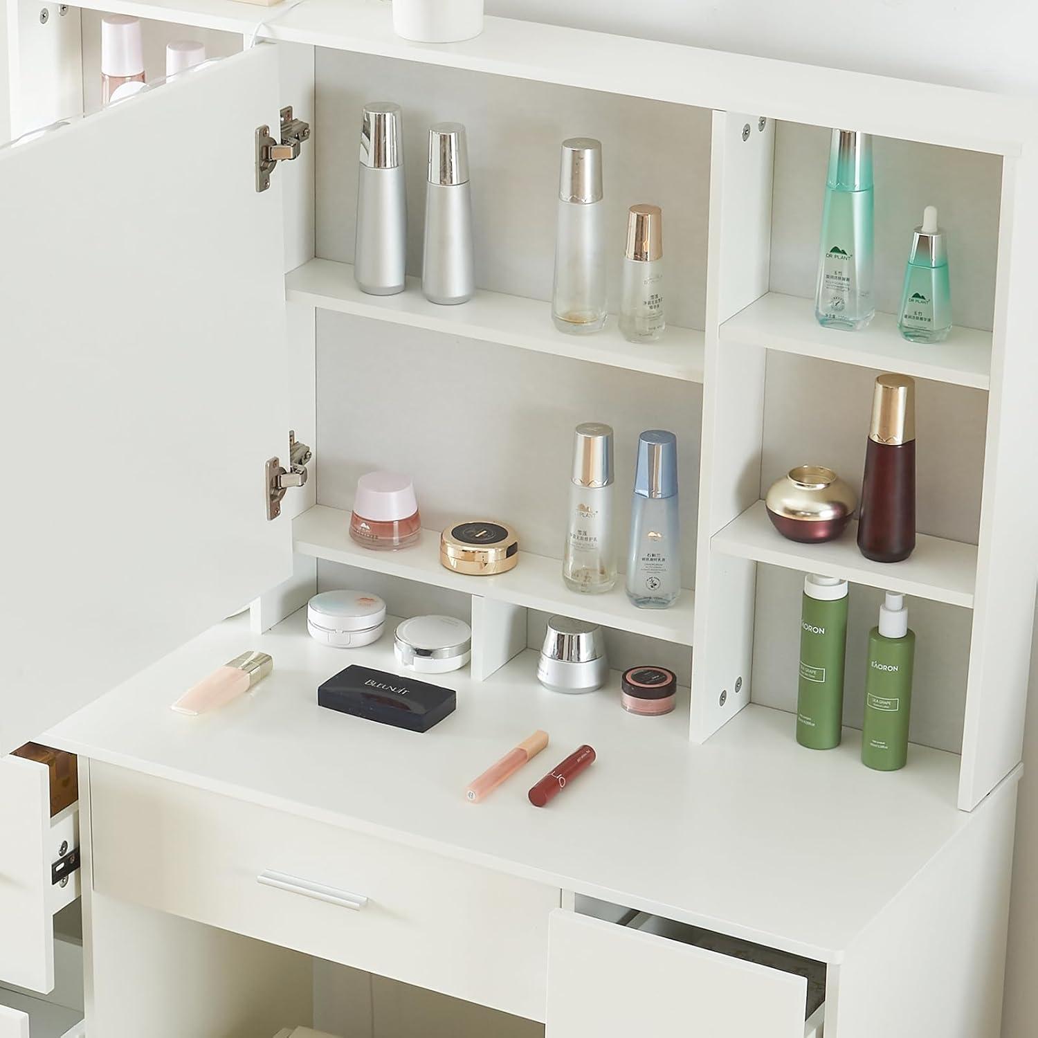 Moderner Schminktisch mit LED-Lichtern und