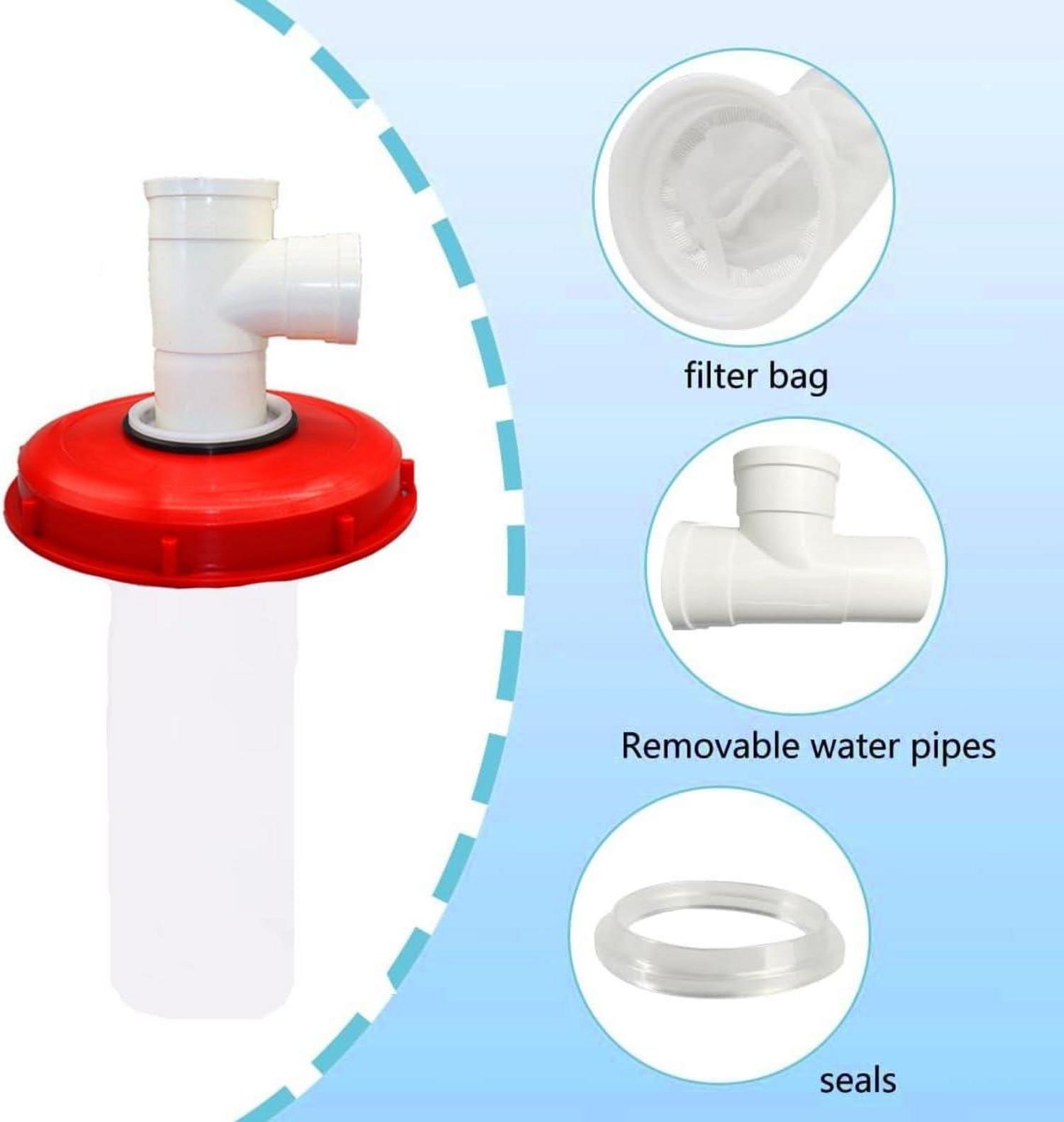 IBC Deckelfilter Wasserfilter Nylon 245mm F-Forme Tank Filter