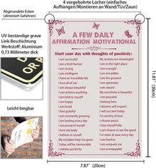 Motivational Retro Metall Wand Kunst Schild Dekoration