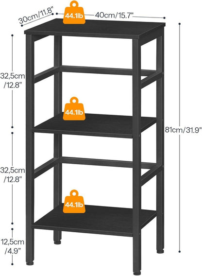 Leiterregal 3 Ebenen Bücherregal Industriestil 40x30x81 cm