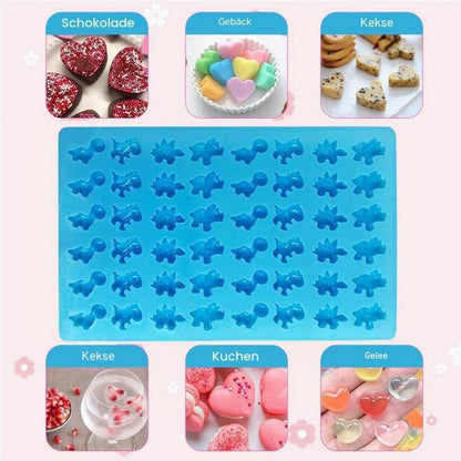 Silikon Gummibärchen Form 3er Set mit Pipetten