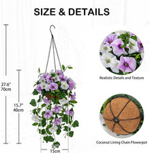 Kunstblume Morning Glory Hängend Künstlich 70cm