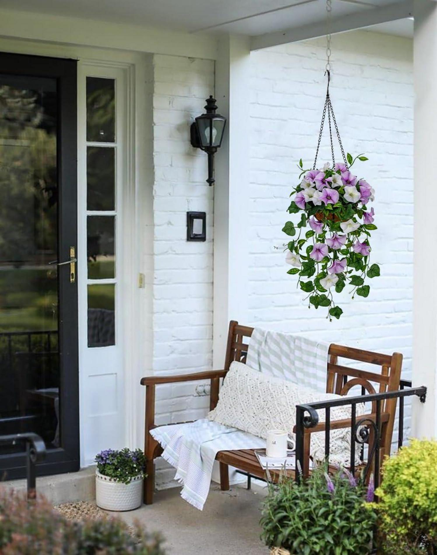 Kunstblume Morning Glory Hängende Pflanze 70 cm