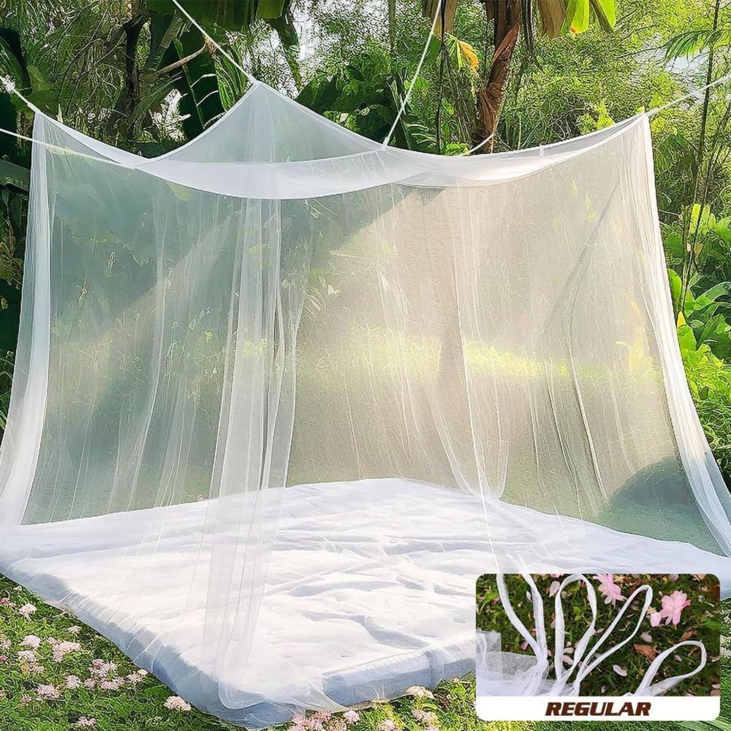 Moskitonetz 200x220x200 cm Reise Bett Feinmaschig langlebig