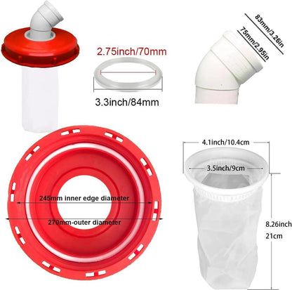 IBC Deckel Filter 45° Nylon Wasserfilter 245mm Tankdeckel