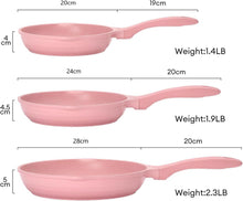 JEETEE Pfannenset 6-Teilig mit Glasabdeckung, Induktion