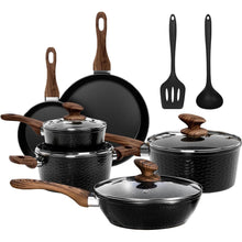 Induktions Topfset 12-teilig mit Granitbeschichtung