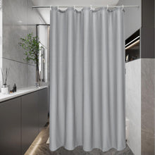 Duschvorhang 100x200 Grau Wasserdicht Antischimmel Polyester Stoff