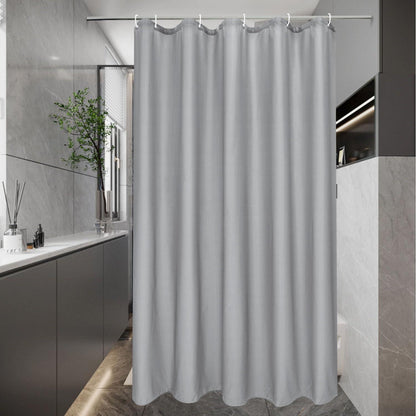 Duschvorhang 100x200 Grau Wasserdicht Antischimmel Polyester Stoff