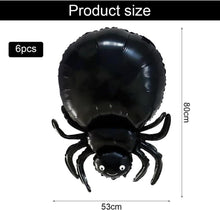 Halloween Spinne Folienballon Set, Gruselige Deko für Party