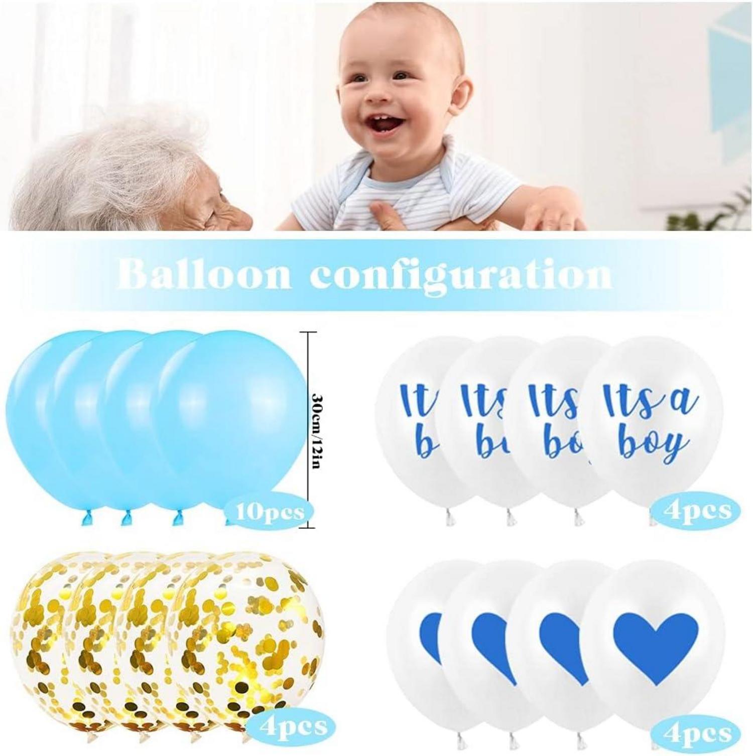 Babyparty Deko Blau Set - It's a Boy