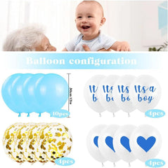 Babyparty Deko Blau Set - It's a Boy