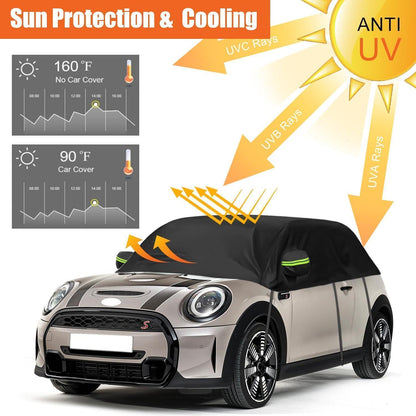 Autoabdeckung Mini Cooper 3-Türer 2000-2025, Halbgarage Wasserdicht