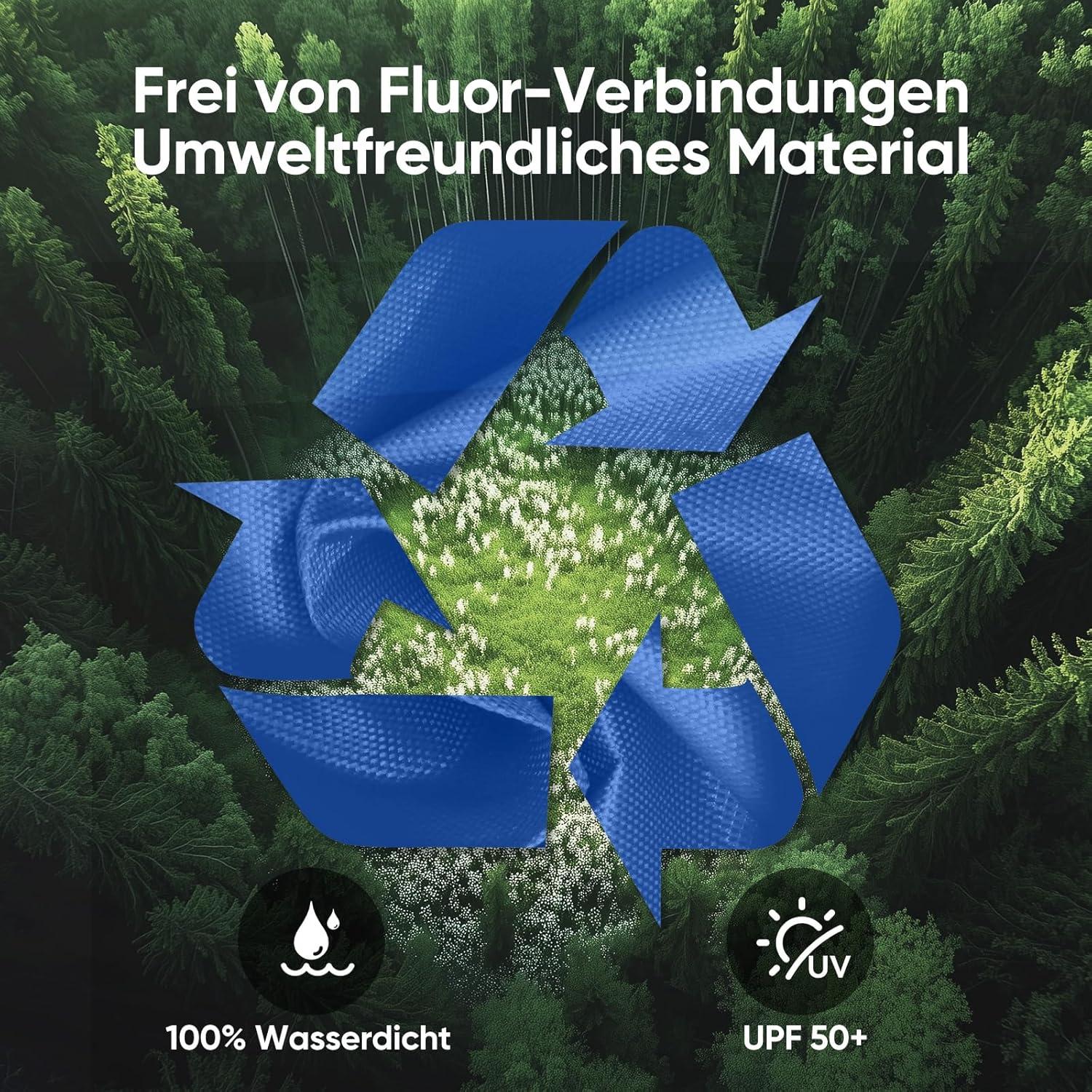 Pavillon 3x3m Wasserdicht Faltpavillon Stabil mit UV-Schutz 50+ in