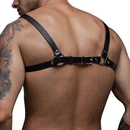 Herren Harness Body Brustbandage Gothic Punk Leder Clubwear