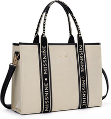 Canvas Laptoptasche 15,6 Zoll Damen Handtasche Aktentasche
