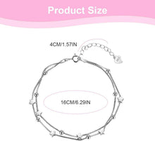 Silbernes Armband für Frauen Sterling Perlen Stern 925
