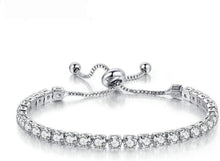Zirkonia Kristall Armband 925 Silber Damen Geschenk Box Frauenschmuck
