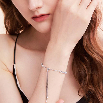 Zirkonia Kristall Armband 925 Silber Damen Geschenk Box Frauenschmuck