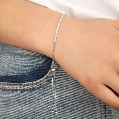 NTRUXZP Silber Armband Damen 925 Zirkonia Tennisarmband Geschenk Freundin