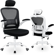 Ergonomischer Bürostuhl mit Lordosenstütze und Netzrücken